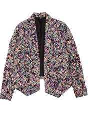 Mossimo Womens Abstract Pattern Blazer Jacket Uk 16 Large Multicoloured Am05