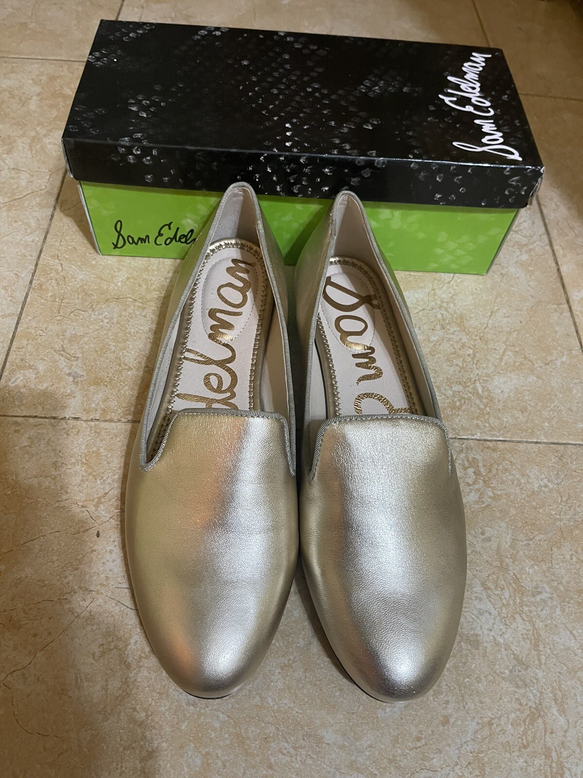 Sam Edelman Leather Gold Shoes Size 11 