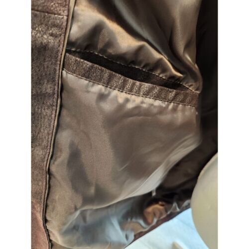 Jos A Bank Executive Collection Suede Leather Jacket Mens XL Brown - Picture 6 of 9