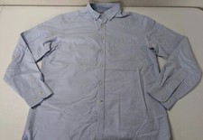 Jos A Bank 1905 Dress Shirt Men's L Blue Button Up Long Sleeve Tailored Fit