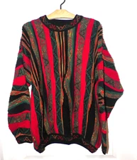 VINTAGE MEN's 90's NORM THOMPSON COOGI STYLE PULLOVER SWEATER SZ M
