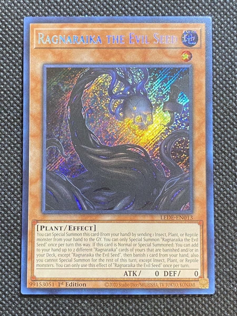NEGA THE LAST DREAMS FOR ECHOES DLカード　ネガ YuGiOh! - Ragnaraika the Evil Seed LEDE-EN013 Secret Rare 1st