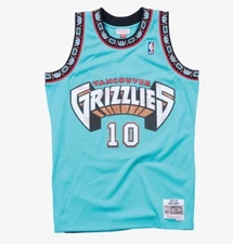 Mitchell & Ness Mike Bibby Vancouver Grizzlies Turquoise Swingman Jersey Size XL