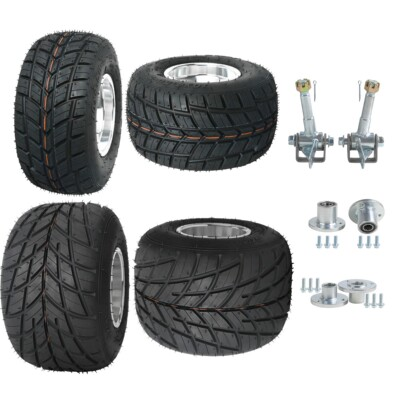 #ad #ad 5quot; Go kart 11x7.10 5 10x4.50 5 Wheel Rim Tyre 3 Stud Stub Hub Racing Drift Trike $396.97