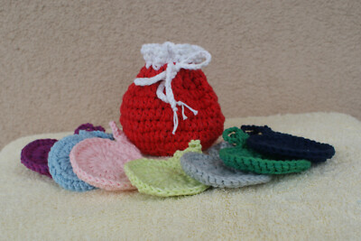 Wellness Geschenkset 8-tlg., Abschminkpads, Aufbewahrungsbeutel, Baumw. Handarb.