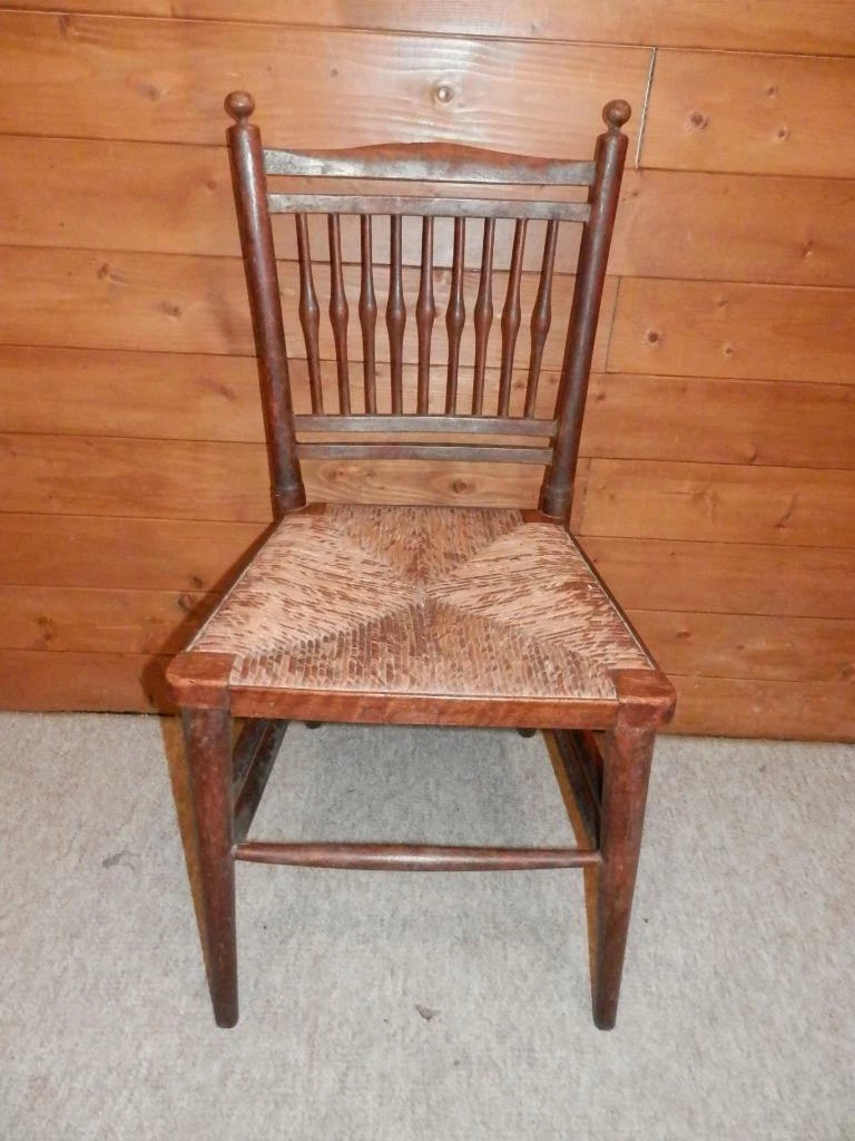 Antique spinning wheel chair deals