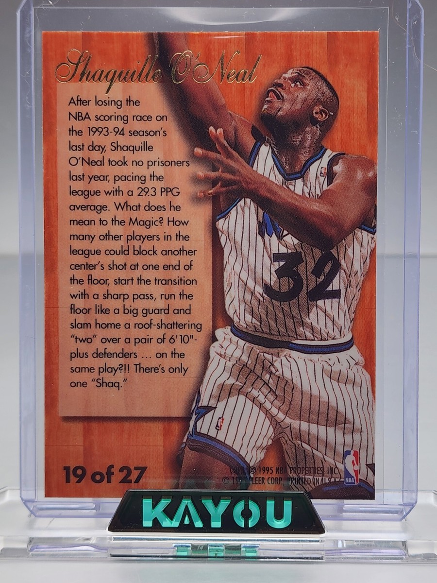 Shaquille O'Neal 95-96 Fleer Flair Basketball Hardwood Leaders #19