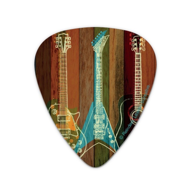 Guitars Electric Acoustic Rock and Roll Novelty Guitar Picks Medium