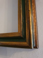 cornice antica dipinto specchio prima metà 900 legno oro