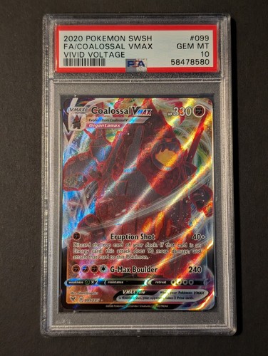 Pokémon TCG: Coalossal VMAX – 099/185 Ultra Rare Card (Sword & Shield: Vivid Voltage, Near Mint)