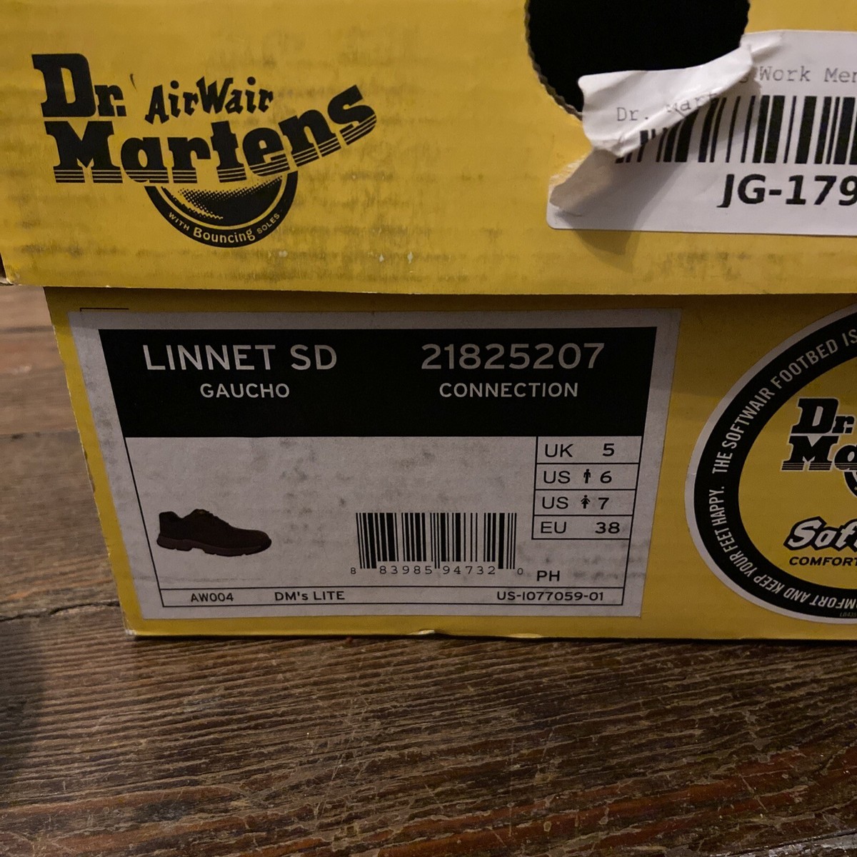 Unisex Dr. Martens Linnet SD ST 4 Eye Shoes Gaucho Size 6 US Men/7US Women New Dr. Martens 1461 Dark Gaucho Crazy Horse 4-Eye Shoe – Red Zone main image 2