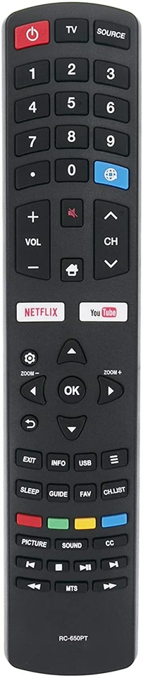 New RC-650PT Replace Remote Control for 06-531W52-DW01X DAEWOO TV - Image 2 of 4