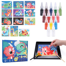 DIY Sand Painting Princess Animals Unicorn Series Sand Painting Cards Sand Art K