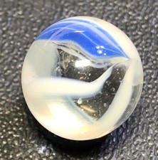 Vitro Agate HYBRID Caged Cat's Eye Six Ribbon Marble 19/32 Near Mint Look