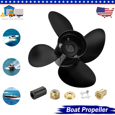 4 Blades Boat Propeller 13x17 for Mercury Outboard Engine 75-125HP 15 Spline RH