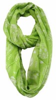Tigertie Loop Schal In GrüN Grau Gemustert - Gr. 180 Cm X 110 Cm