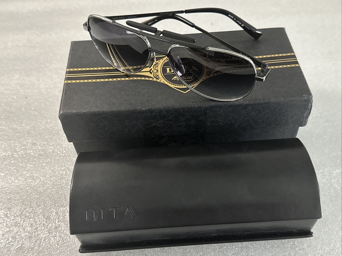 DEMO DITA War Bird DRX-2054-A-SLV-BLK-60 Sunglasses Silver  display picture 2