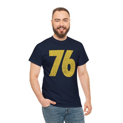 Vault 76 | Unisex | Heavy Cotton | T-Shirt | Gamer | Gaming | Fallout | Gift
