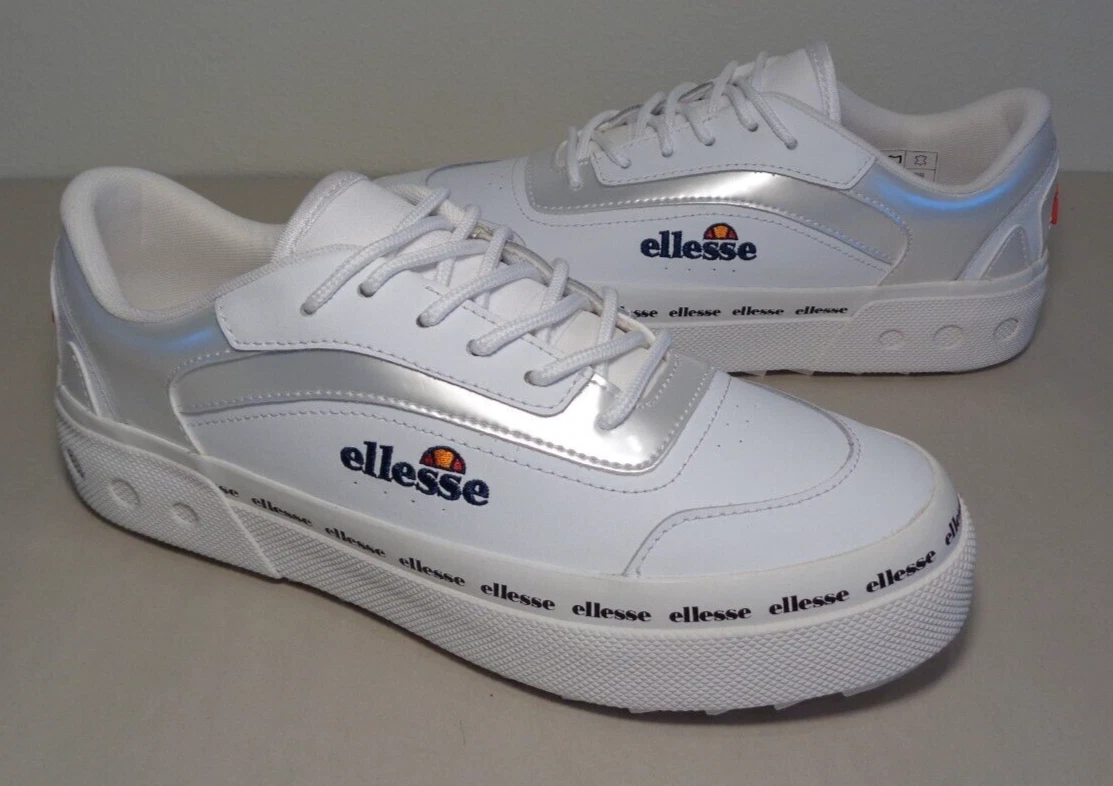 Ellesse Size 7 White Leather Sneakers Women&#039;s Shoes | eBay