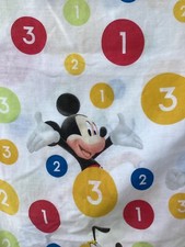VTG Disney Mickey Mouse Goofy Pluto Donald Duck Counting Numbers Full Sheet set