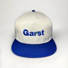 NOS Vintage K-Products Garst Seeds Snapback Hat Embroidered Farm Cap MADE IN USA