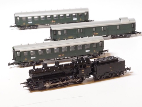 81035 Marklin Z-SCALE Swiss Old-Timer Train Set 5 polos motor, NUEVO en caja RARO | Zustand: New: Other (See Details)