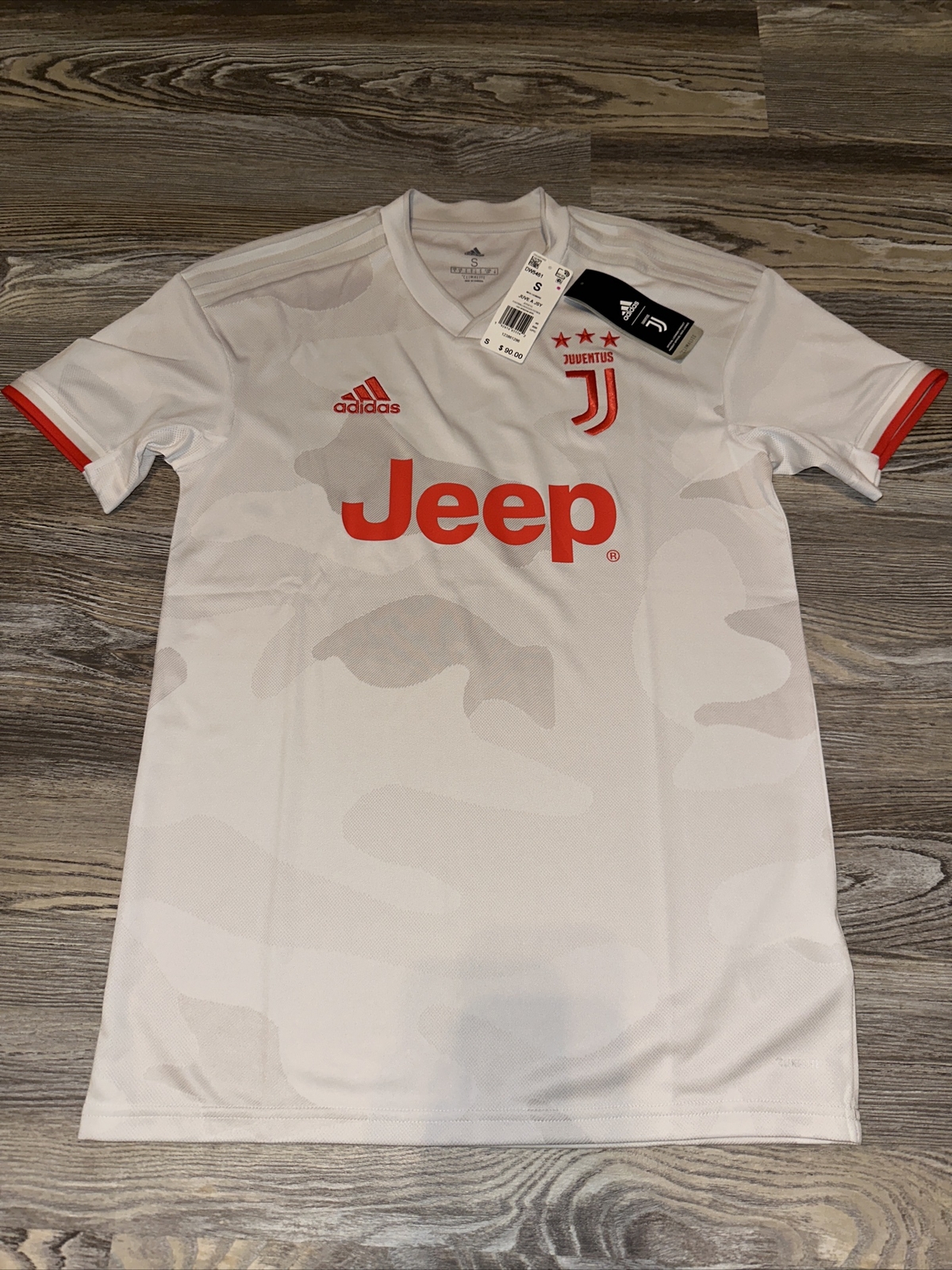 NWT Adidas Juventus 19/20 Authentic Away Soccer Jersey DW5461 Mens Size:small
