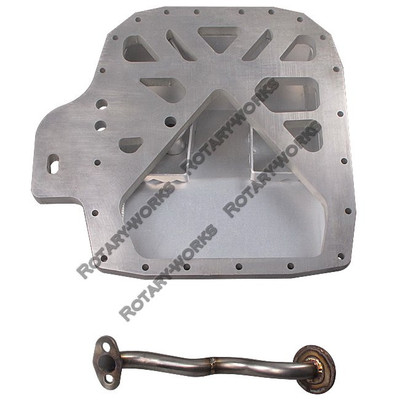Alum Rear Sump Oil Pan for Mazda RX7 FC 13B Rotary Engine for Datsun 510 Swap