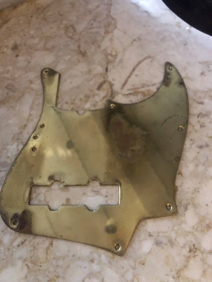 Golpeador vintage reliquia natural Fender o Schecter Jazz Bajo latón Mighty Mite Foto 2 de 4