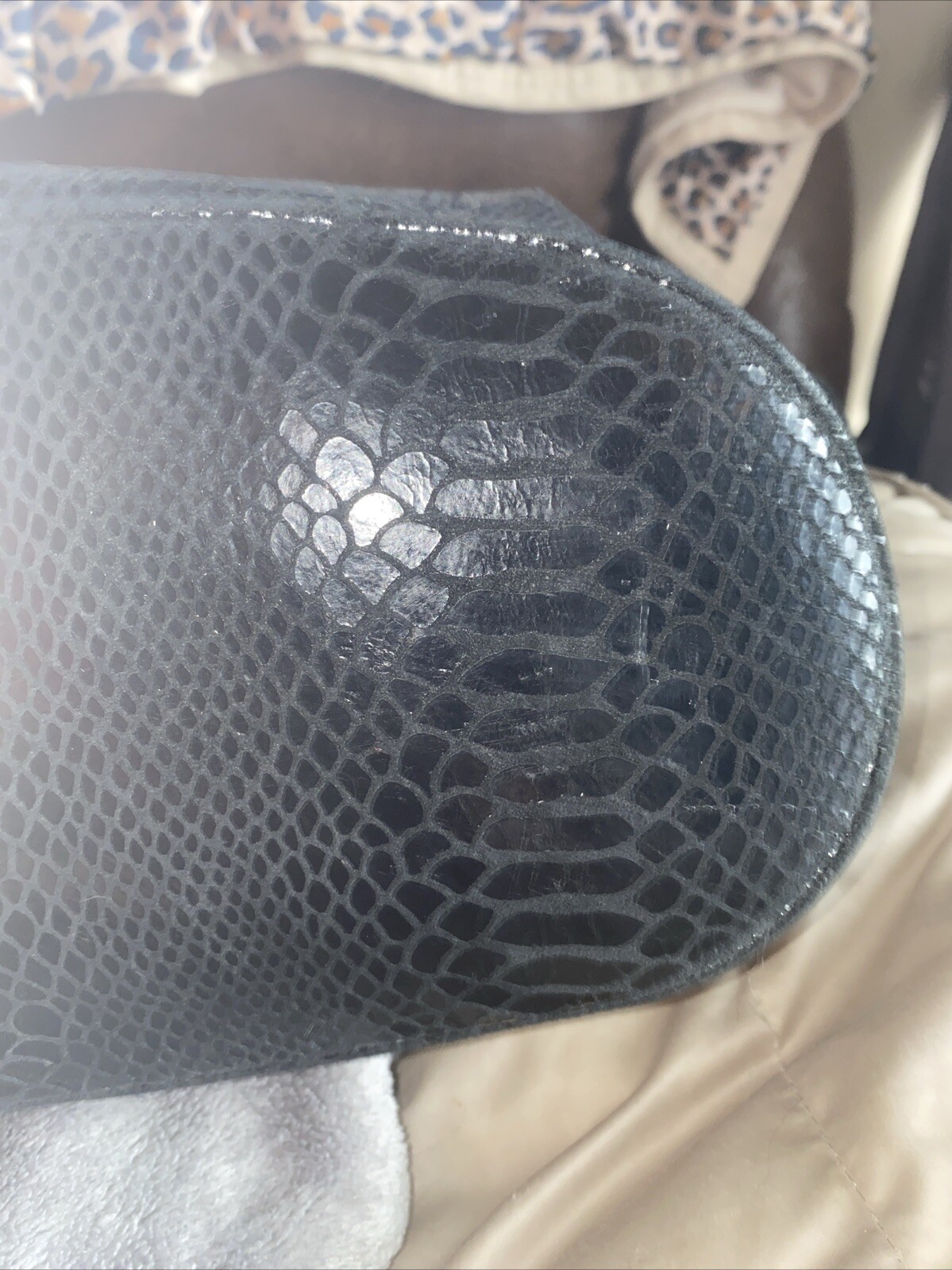 Michael Kors Jet Set Black Python Leather Tote Sh… - image 13