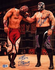 Mil Muertes King Cuerno Signed 11x14 Photo BAS COA Lucha Underground Libre AAA B