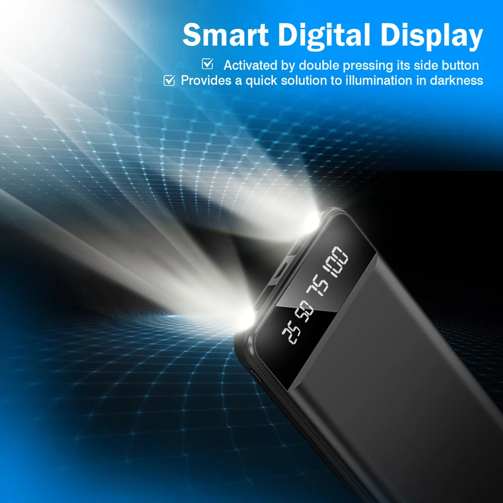 Power Bank 10000mah 2USB Charger External Portable Battery Backup For Cell Phone