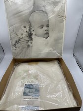 Vintage Baby Chatham Crib Blankets With Original Box Mother Goose Quilt 36x50"