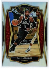 Paul George 2020-21 Panini Select Premier Silver Holo Prizm #156 Clippers