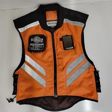 Icon Motorsports Vest Reflective Safety Mil Spec Orange Motorcycle Regular Size