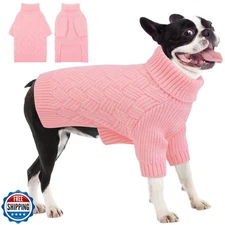 AOFITEE Dog Sweater, Dog Sweaters for Medium Dogs Girl, Warm Dogs Christmas S