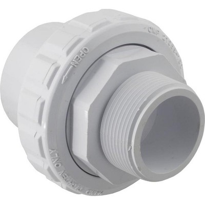 Custom Molded Products-Union, 1-1/2'' Male Pipe Thread x 1-1/2'' Slip, Flush