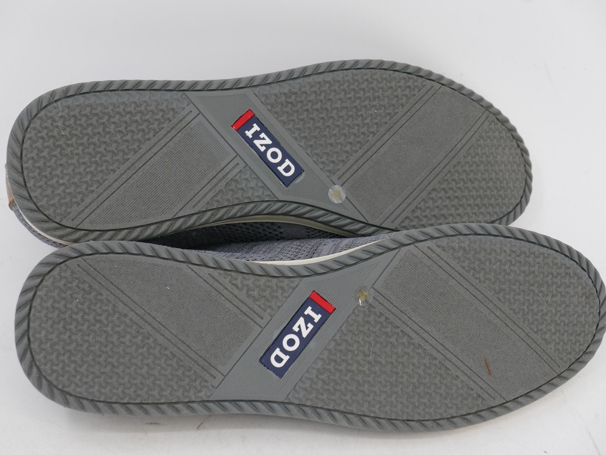 IZOD Breeze Shoes Gray Knit Lace Up Memory Foam Casual Men's Size 12 Sneakers View 6