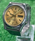 Vintage Seiko 5 Automatic || Yellow Dial || Men's Vintage Watch || 21 J || Mint