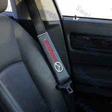 Carbon Look Embroidery Set Of Seat Belt Cover Shoulder Pads For Mazda Rx7 Rx8