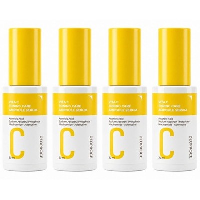 Deoproce Vita C Toning Care Ampoule Serum 30ml*4Pcs / FREE SHIPPING