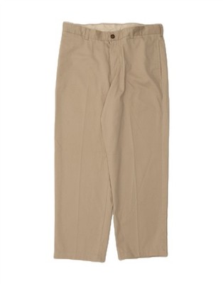 L.L.BEAN Herren Classic Fit Straight Chino Hose W36 L29 Beige Polyester UF05