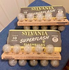 Sylvania SUPERFLASH Press 25 Class M Flashbulbs Medium Peak  2 pks of 10 Bulbs