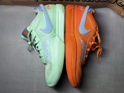 Nike Ja 1 Basketball Shoes Mens 11 Mint Orange Mismatched Sneakers