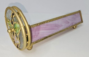 Vintage Kaleidoscope Stained Glass Double Stained Glass Wheels Triangle Barrel.