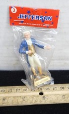 VINTAGE MARX US PRESIDENT Thomas Jefferson FIGURE in the Package 