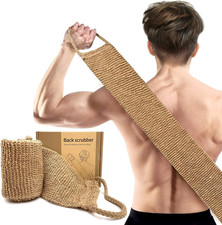 Extra Rough Exfoliating Back Scrubber,Natural Body Exfoliator for Workers Athlet