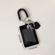 Photocard Holder Keychain Idol Photo Sleeve ID Card Cover Photo Display Pendant