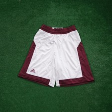 Adidas Women's White/Maroon Commander 15 Basketball Shorts