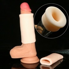 2PCS Soft Stretchy Universal Silicone Penis Pump Replacement Sleeve Cylinder